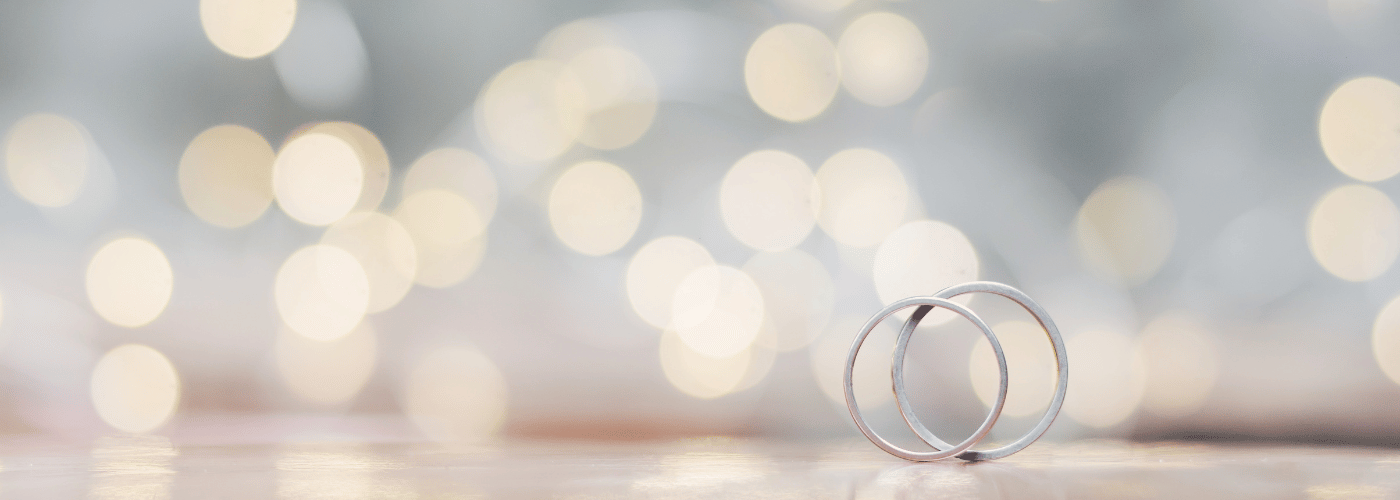 Calm wedding scene with a camera, printed photos, and a simple shot list