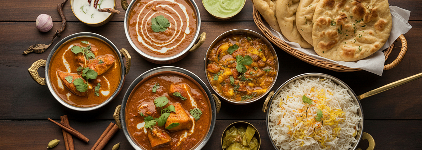 Traditional South Asian wedding foods that guests will expect at a Mehndi Nikah and Walima
