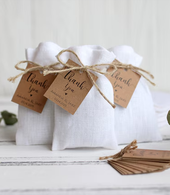 Luxury Fabric Wedding Favour Bag Image 1