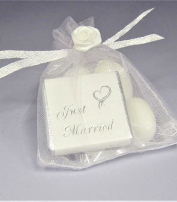 Luxury Fabric Wedding Favour Bag Image 3