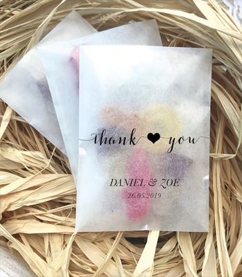 Clear Wedding Favour Bag Image 2