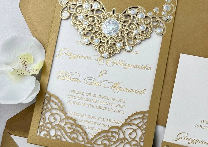 Elegant wedding invitation 2