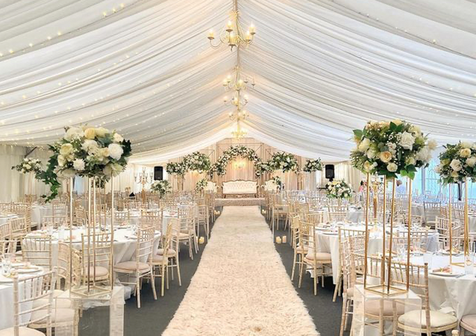 Elegant marquee setup 1